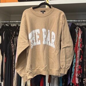 The Bar Men's Tan Crewneck Sweater